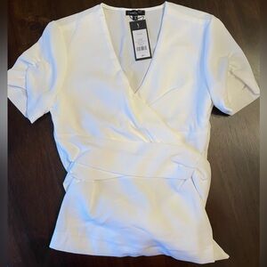 Dynamite V-neck top with wrap